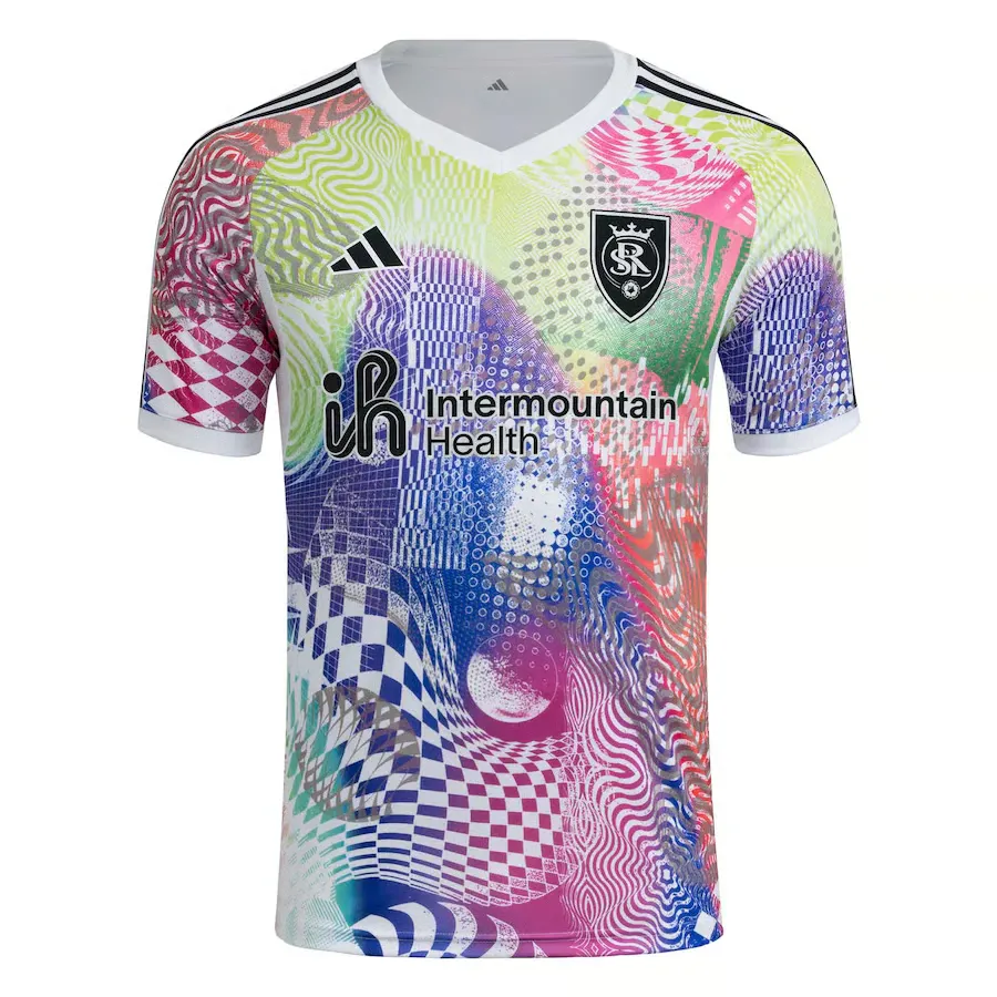 Kid's Real Salt Lake 2025 Third Pre Match Shirt - White