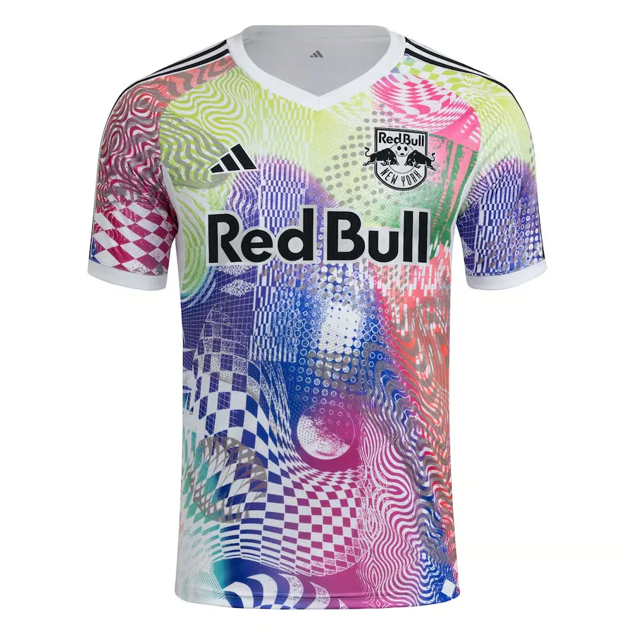 Kid's New York Red Bulls 2025 Third Pre Match Shirt - White