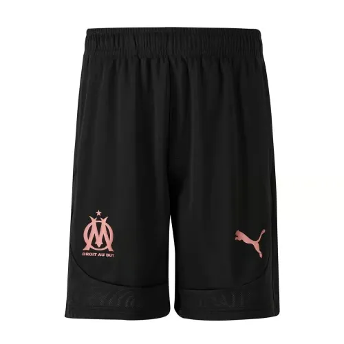 Kid's OM 2024/25 Third Authentic Training Shorts - Black