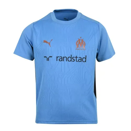 Kid's OM 2024/25 Third Authentic Training Shirt - Azure Blue