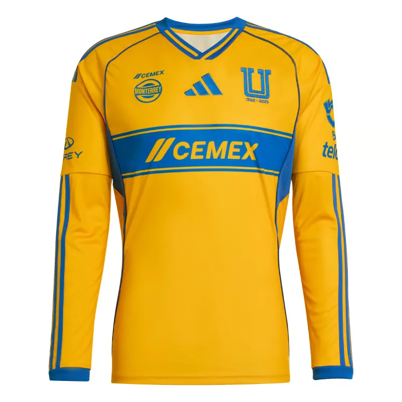 Kid's Tigres UANL 2025/26 Home Long Sleeve Shirt
