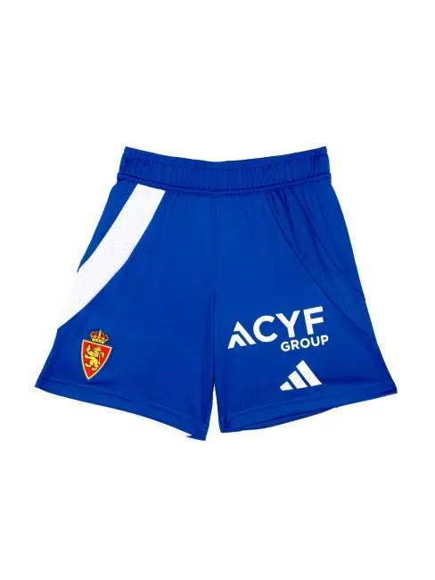 Kid's Real Zaragoza 2024/25 Home Shorts