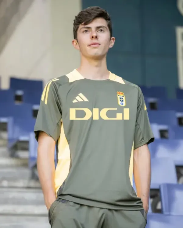 Men's Real Oviedo 2024/25 Third Authentic Training Shirt - Olive