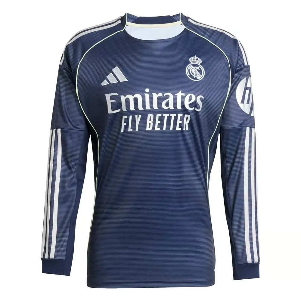 Kid's Real Madrid 2025/26 Away Long Sleeve Shirt