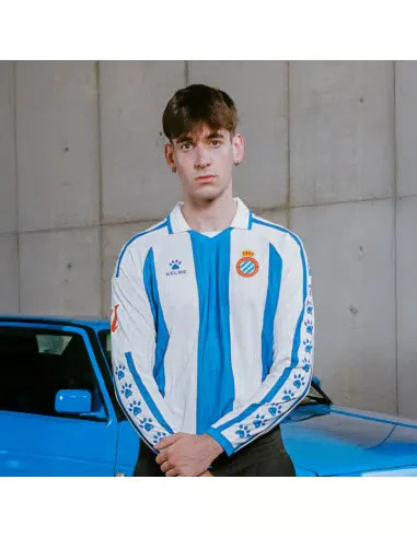 Men's RCD Espanyol 2025/26 Home Long Sleeve Shirt