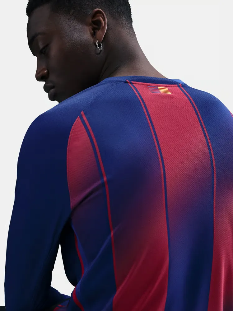 Women's FC Barcelona 2025/26 Home Long Sleeve UCL Shirt - Image 2