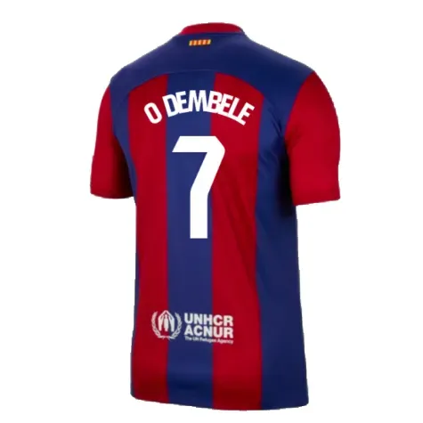 Men's O.DEMBELE FC Barcelona 2023/24 Home Shirt