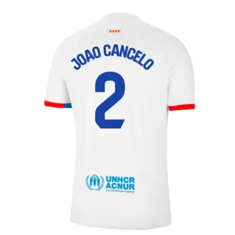 Men's JOAO CANCELO FC Barcelona 2023/24 Away Shirt