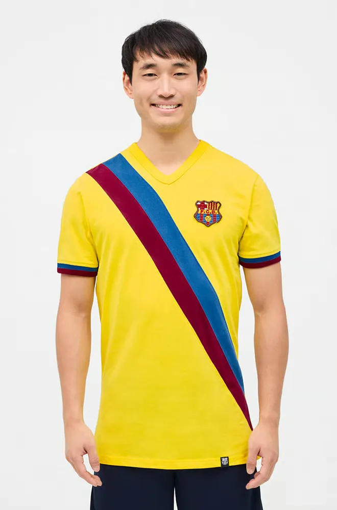 Men's FC Barcelona 1974/75 Retro Johan Cruyff Shirt #9
