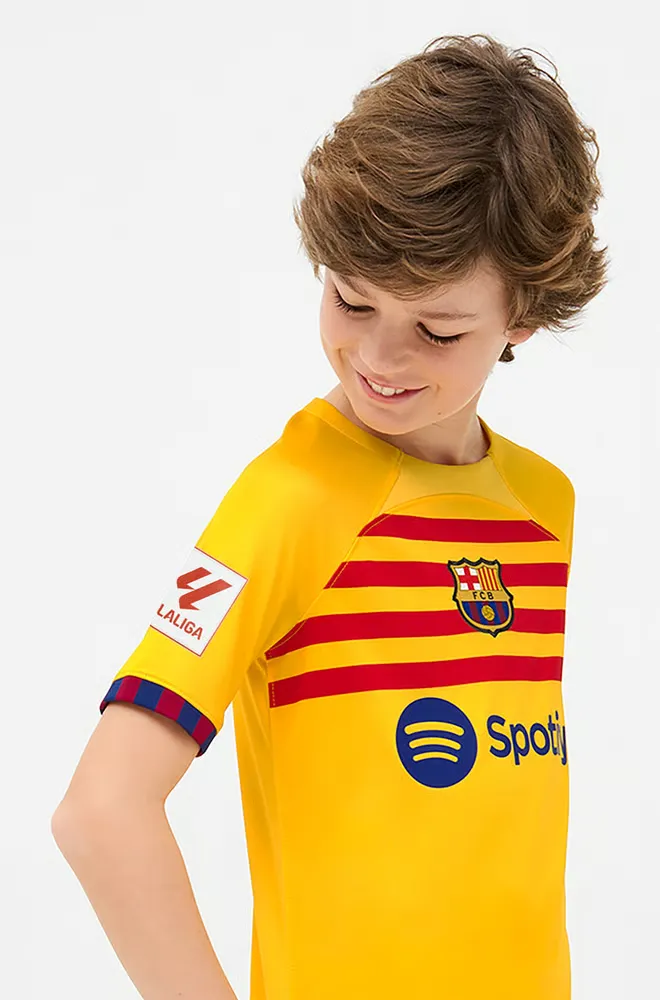 Kid's FC Barcelona 2023/24 Fourth LFP Shirt