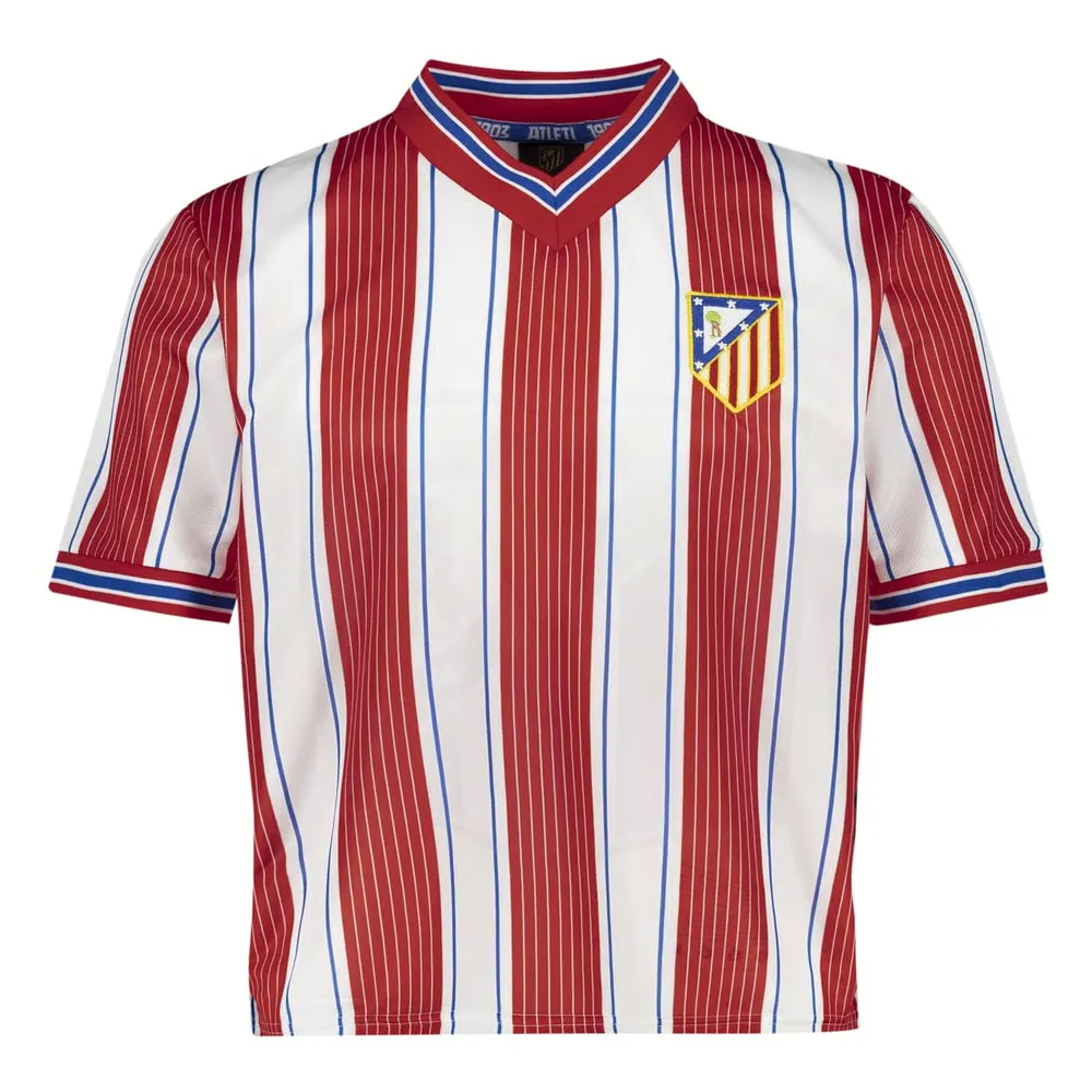 Women's Atletico Madrid 1996 Retro Crop Top Shirt
