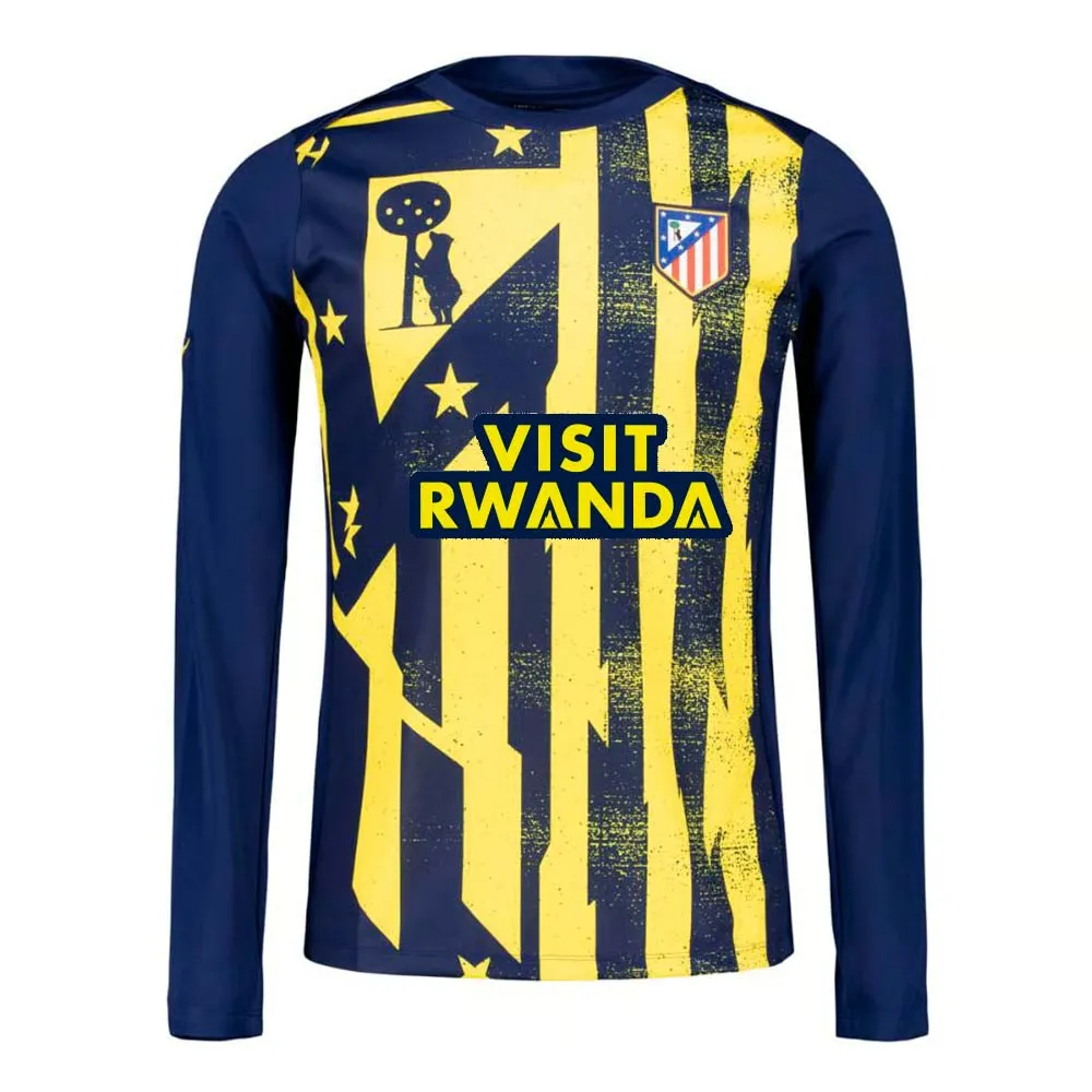 Men's Atletico Madrid 2025/26 Third Pre Match Long Sleeved Shirt