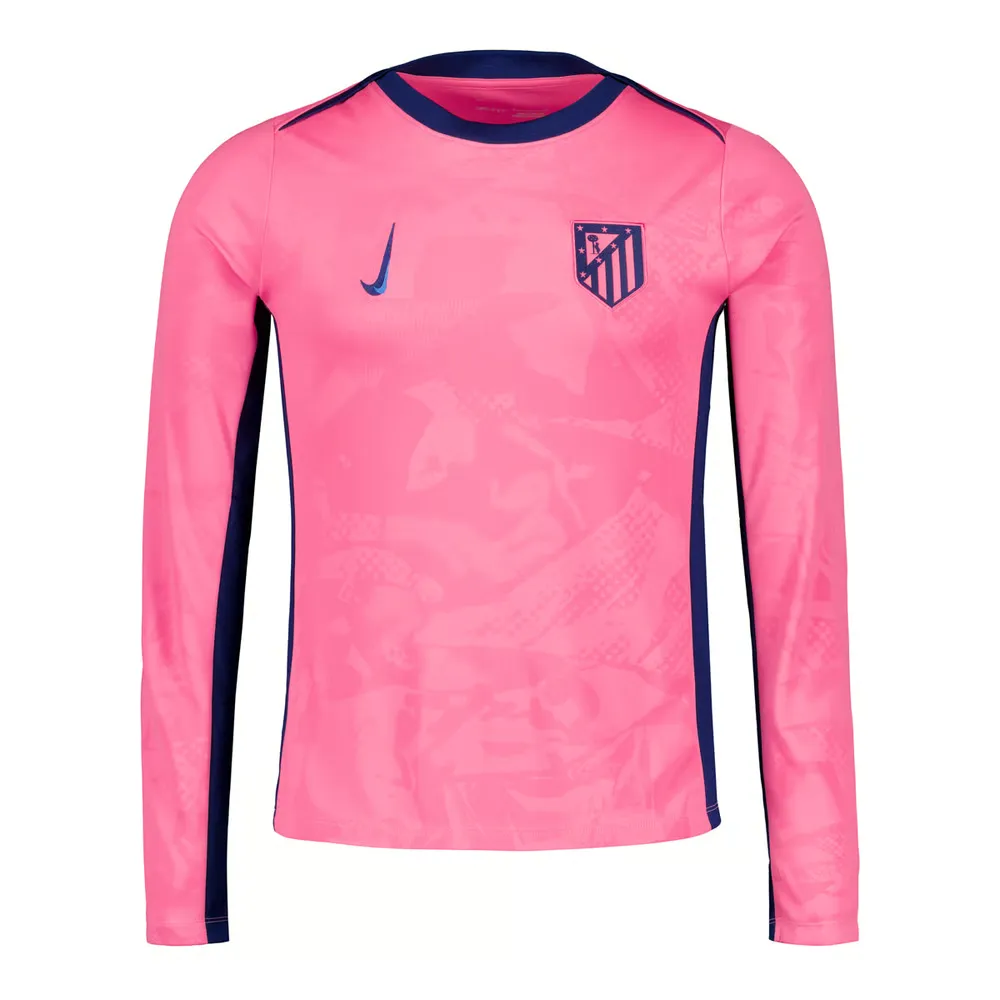 Men's Atletico Madrid 2024/25 Third UEFA Long Sleeve Prematch Shirt