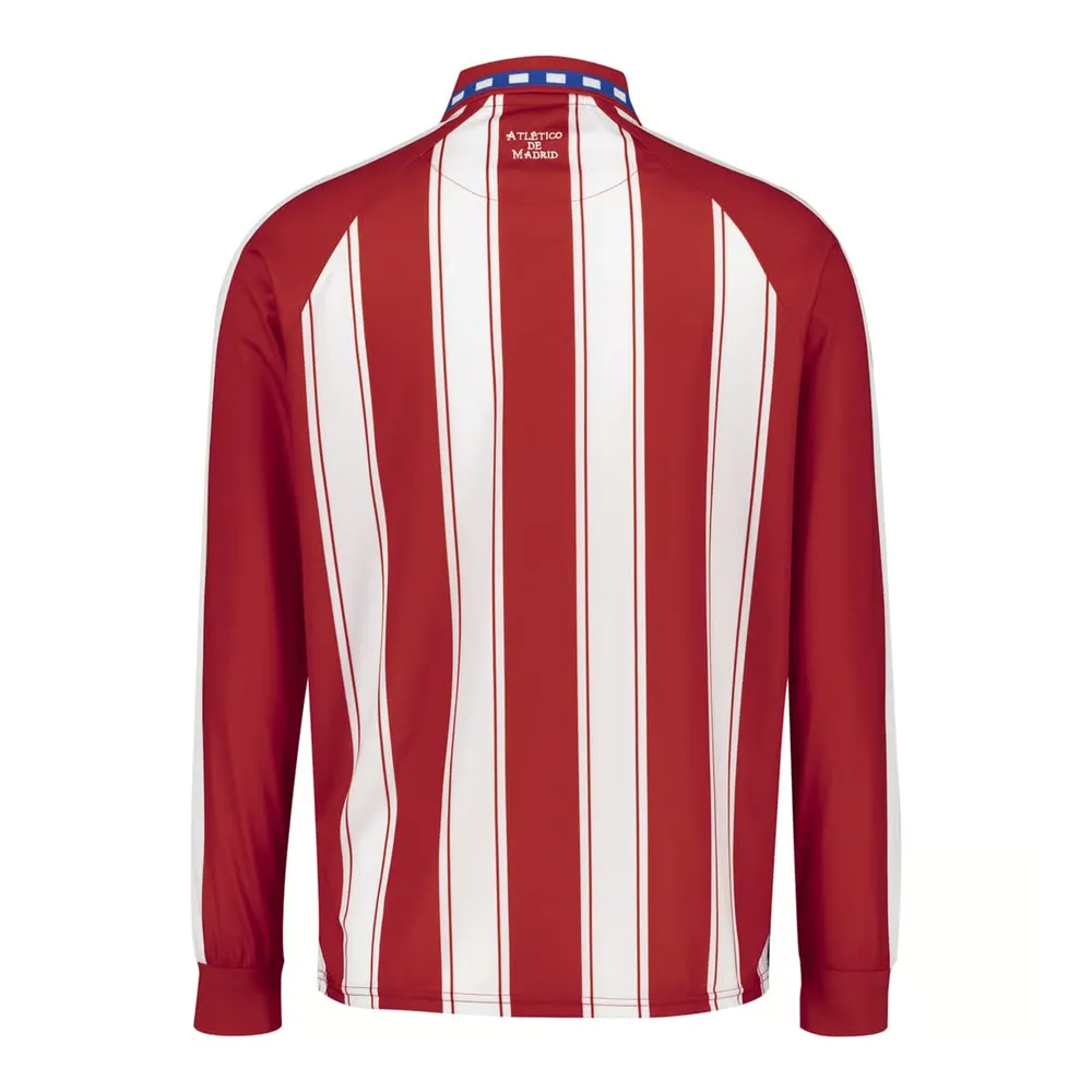 Kid's Atletico Madrid 1995 Long Sleeve Retro Shirt - Image 2