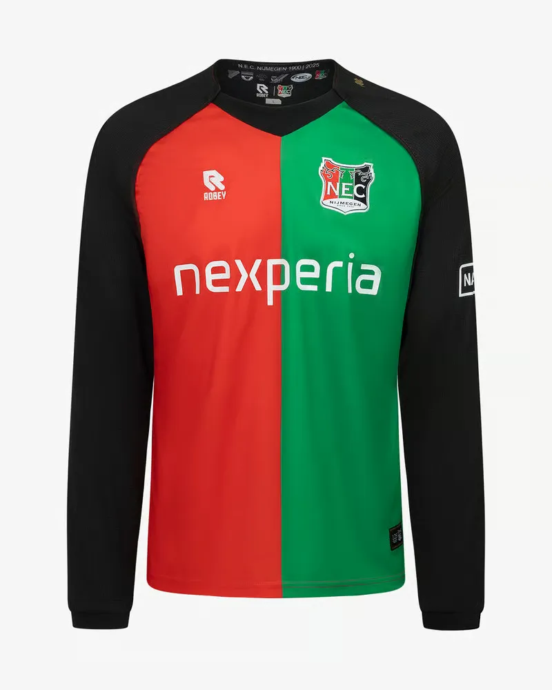 Men's N.E.C. Nijmegen 2025/26 Home Long Sleeve Shirt 3