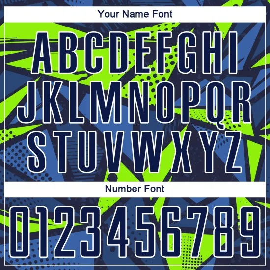 Custom Navy Navy-Neon Green Sublimation Soccer Uniform Jersey - Image 7