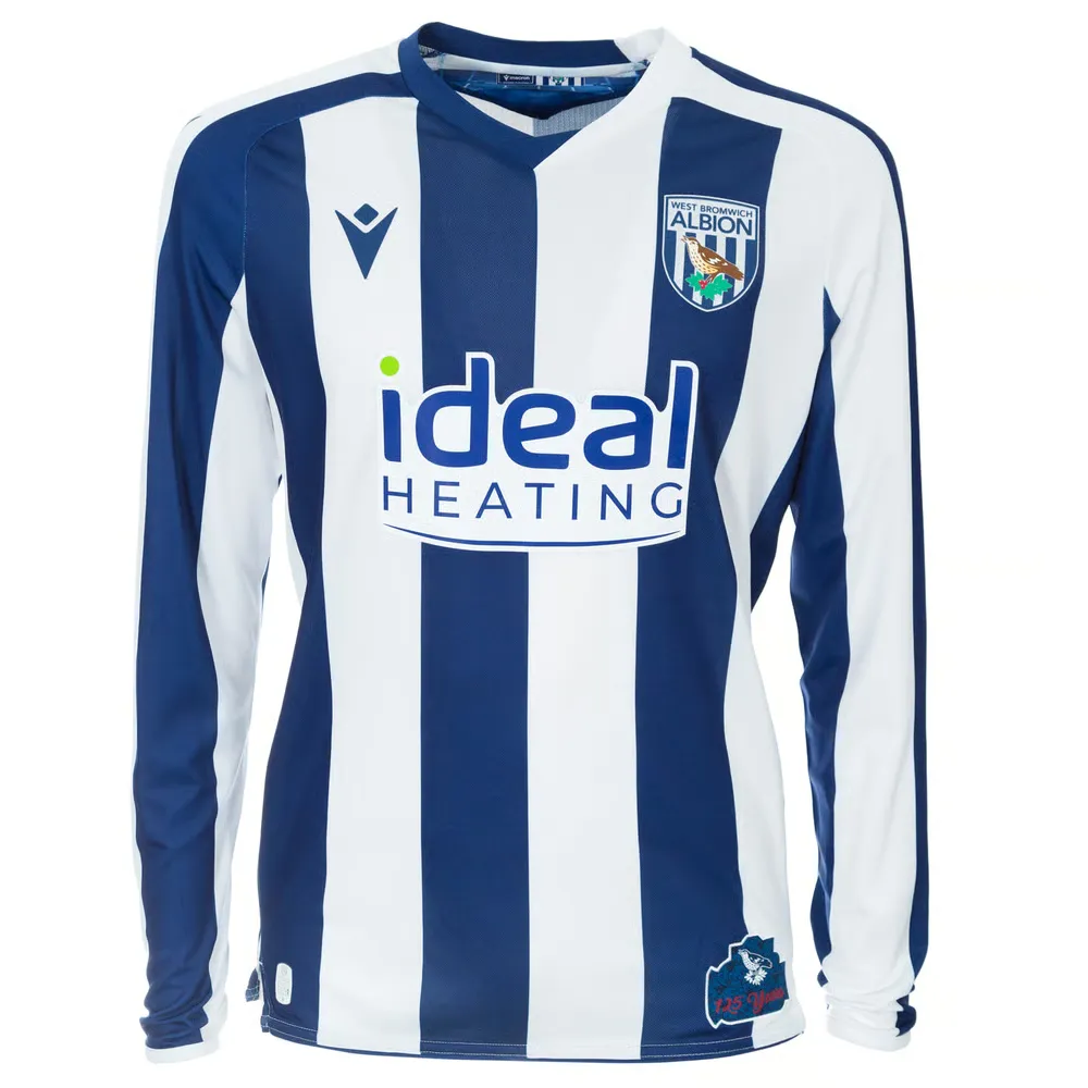 Men's West Bromwich Albion 2025/26 Home Long Sleeve Shirt