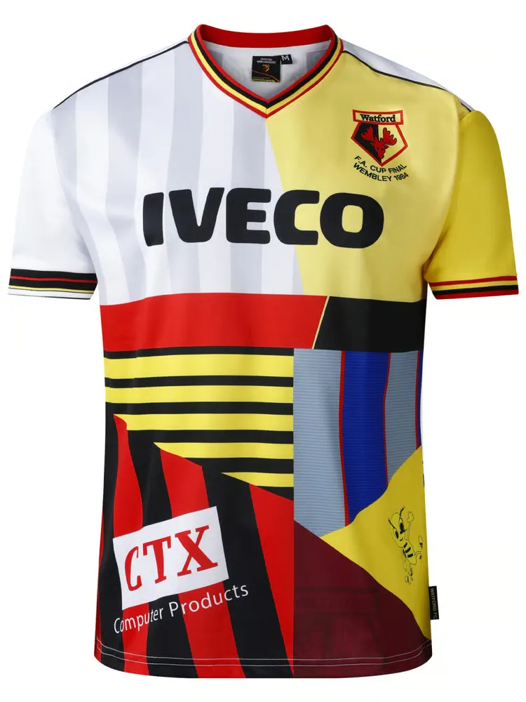 Men's Watford 1973/74 Retro Mash Up Shirt