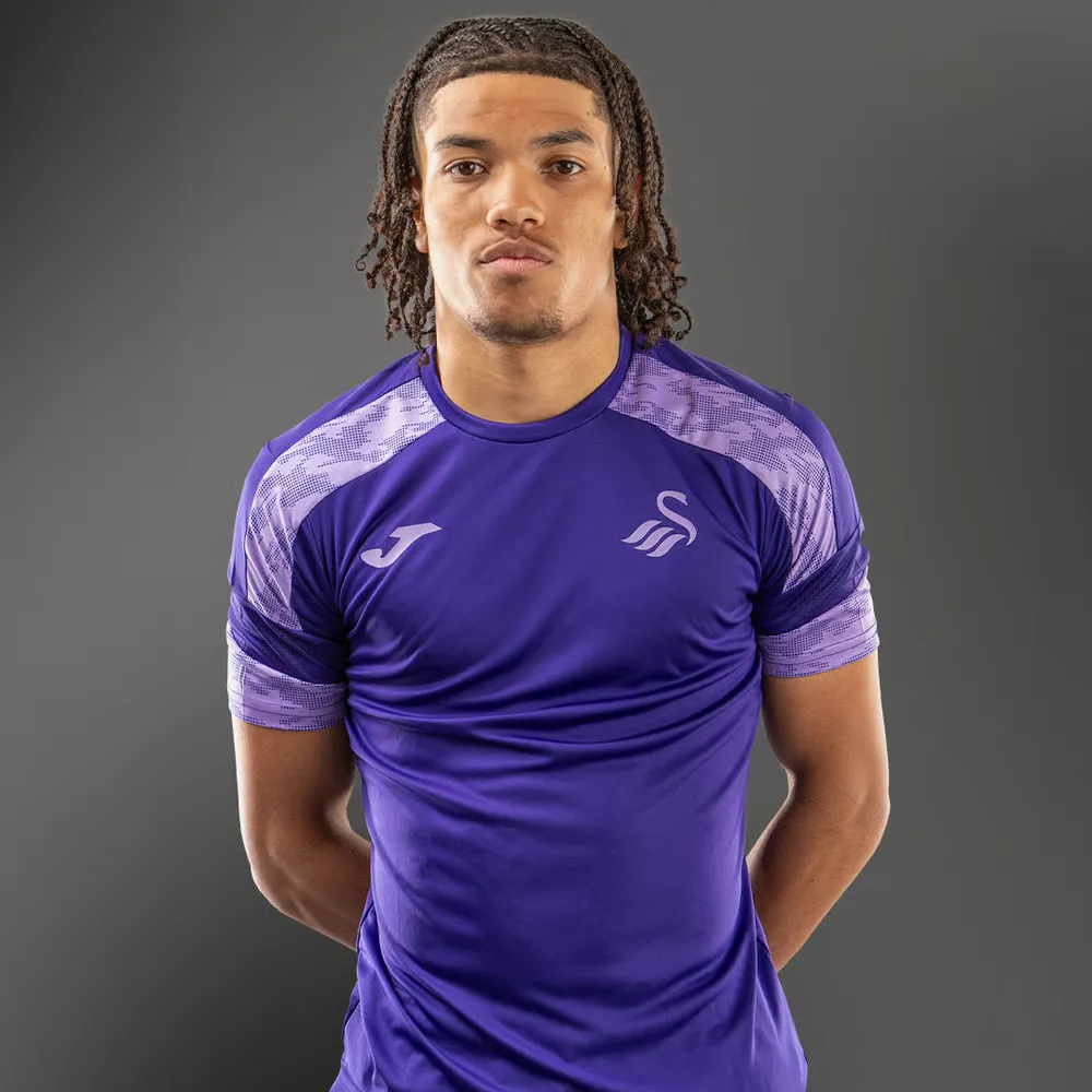 Men's Swansea City 2024/25 Third Authentic Training Shirt - Purple