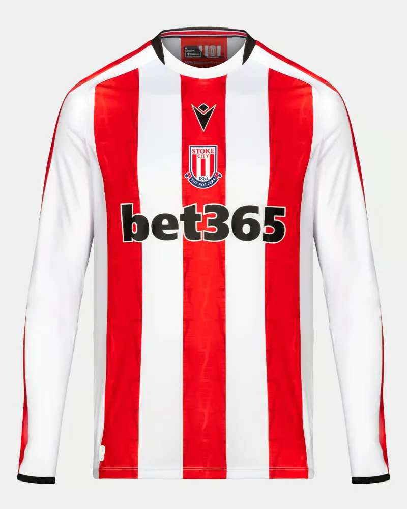 Men's Stoke City 2024/25 Home Long Sleeve Shirt