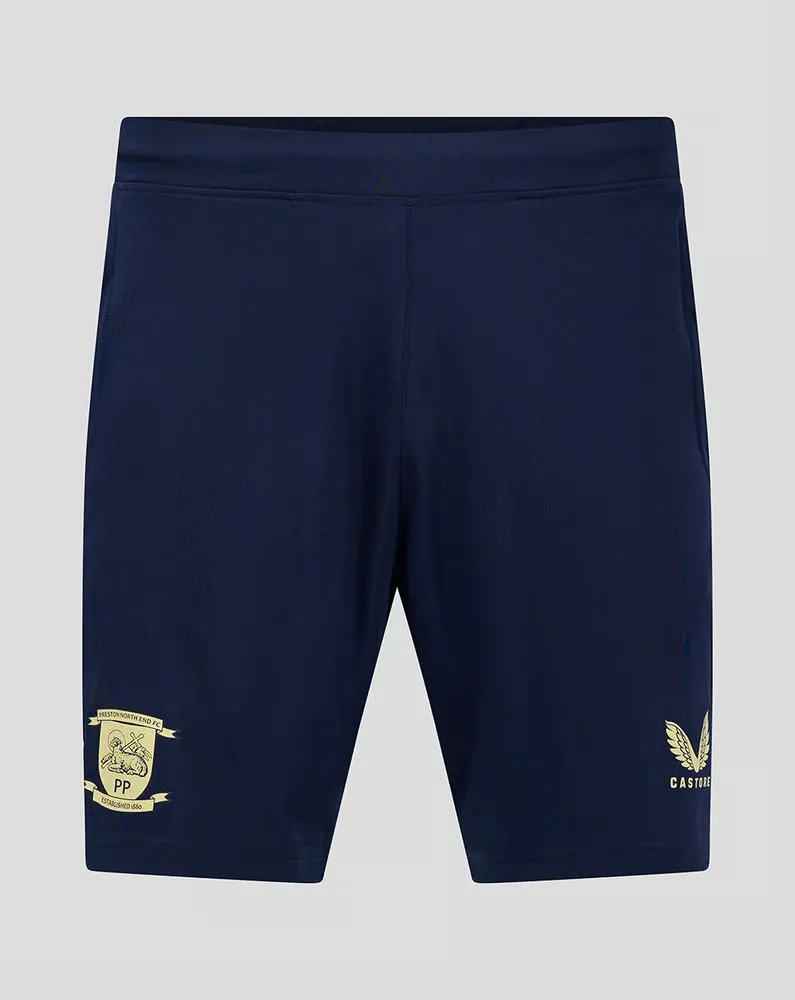 Men's Preston North End 2024/25 Third Authentic Training Shorts - Navy