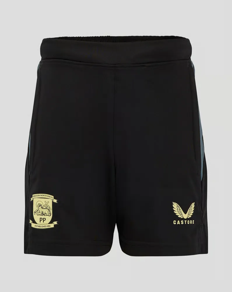 Men's Preston North End 2024/25 Third Authentic Training Shorts - Black