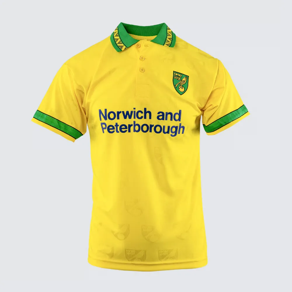 Men's Norwich City 1994/96 Home Retro Shirt
