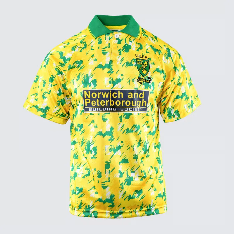 Kid's Norwich City 1993 Retro UEFA Cup Shirt