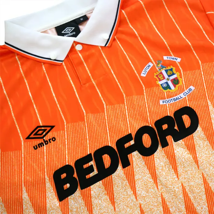 Men's Luton Town 1989/90 Away Retro Shirt - Image 2