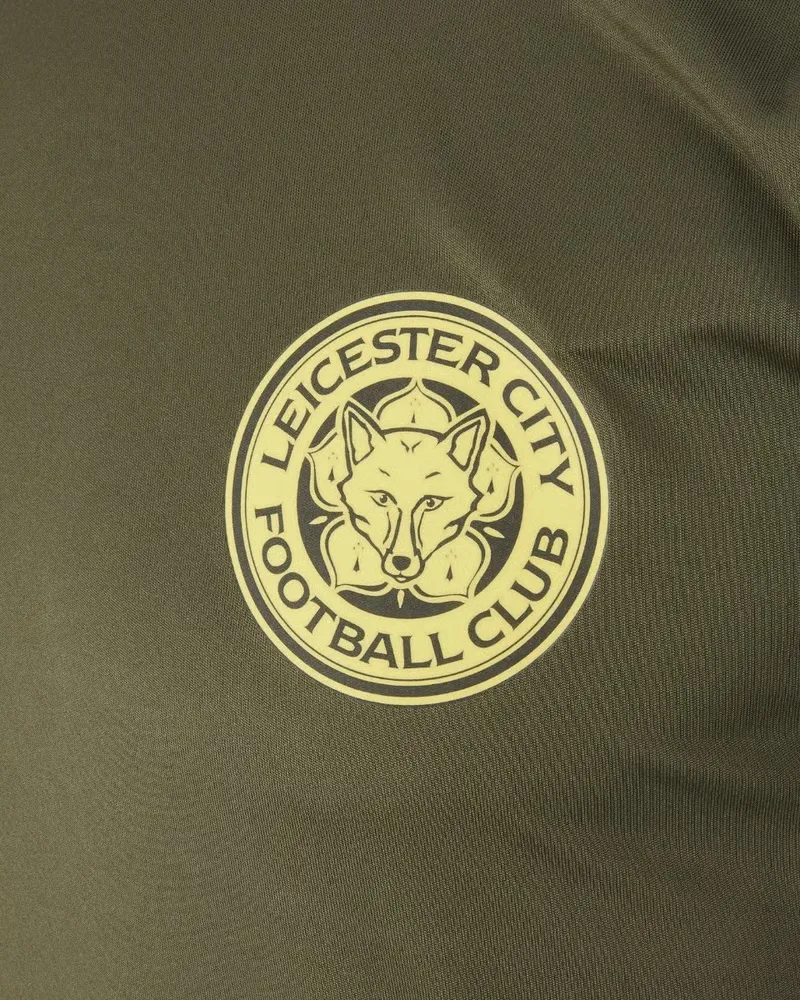 Men's Leicester City 2024/25 Third Authentic Training Shirt - Olive - Image 3