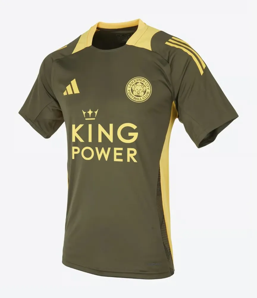 Men's Leicester City 2024/25 Third Authentic Training Shirt - Olive - Image 5