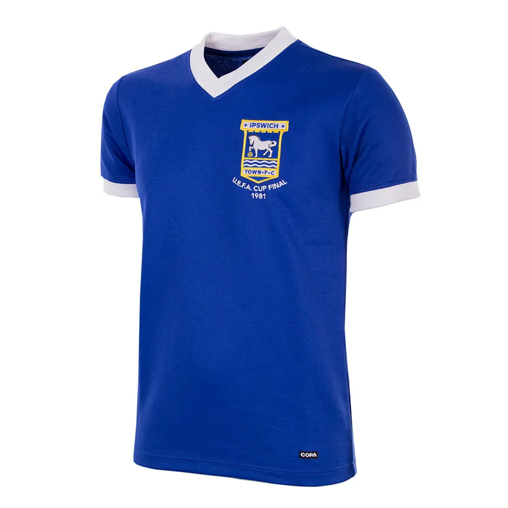 Women's Ipswich Town 1980/81 Retro UEFA Cup Shirt