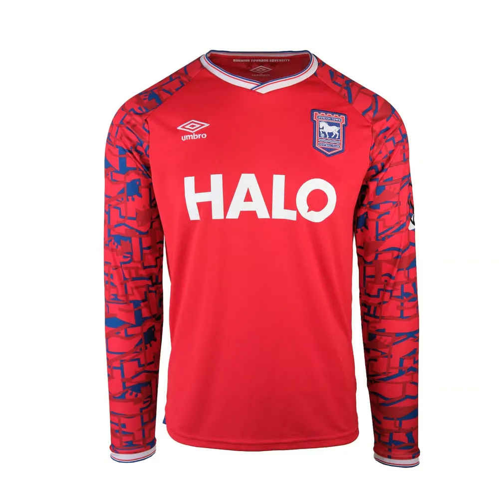Men's Ipswich Town 2025/26 Away Long Sleeve Shirt