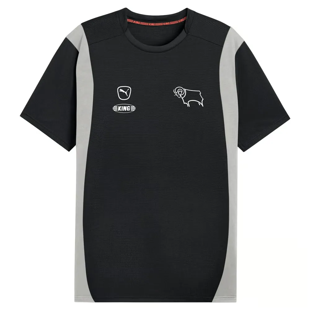 Men's Derby County 2024/25 Third Authentic Pro Warm Up Training Shirt - Black