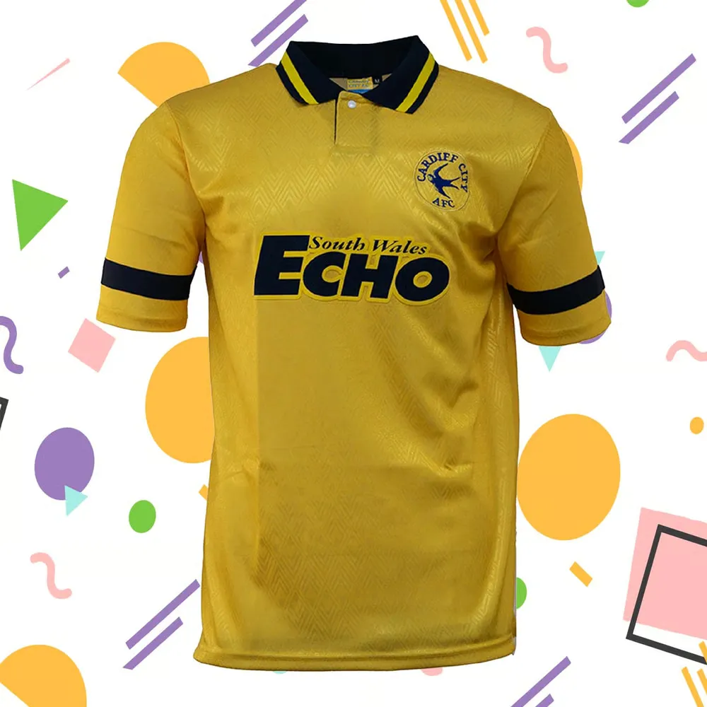 Women's Cardiff City 1994 Away Retro Shirt