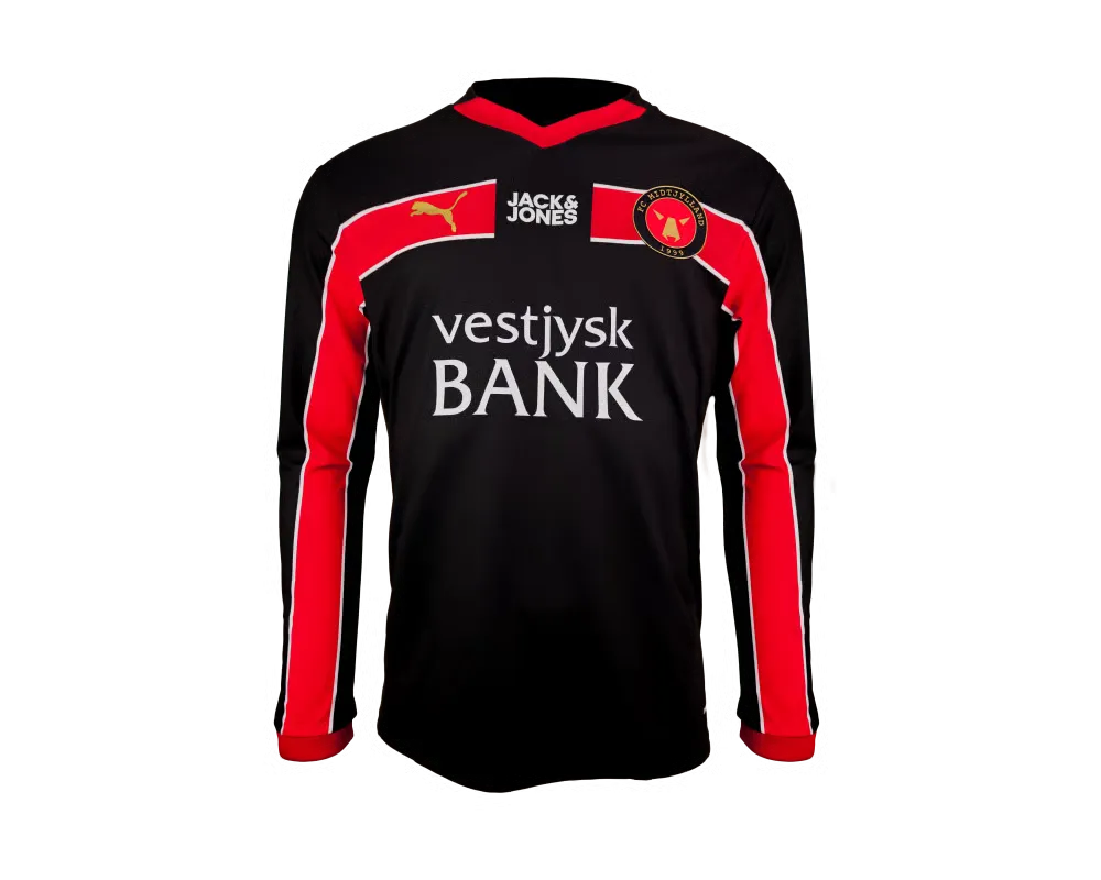 Kid's FC Midtjylland 2024/25 Home Long Sleeve Shirt
