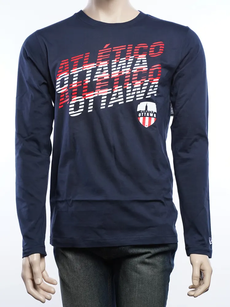 Kid's Atlético Ottawa 2025 Third New Era Long Sleeve Shirt