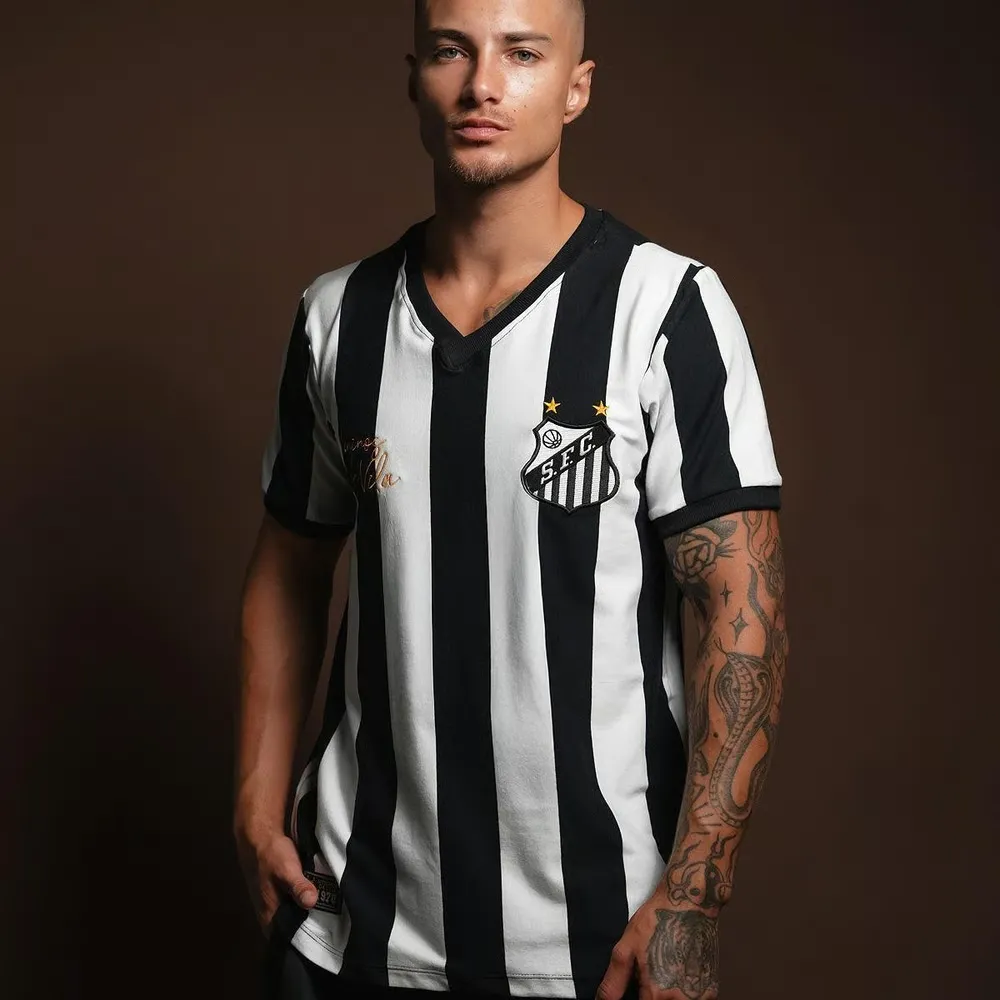 Kid's Santos FC 1978 Retro Striped Shirt