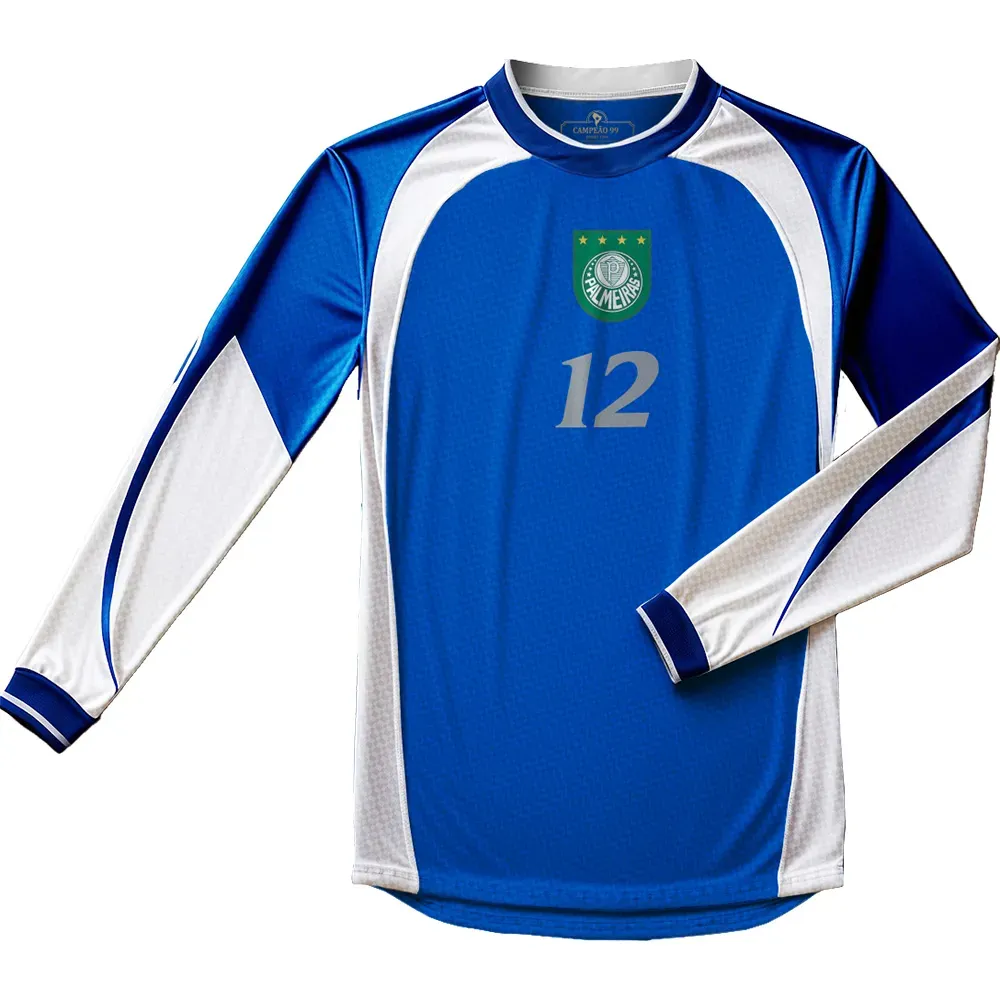 Kid's Palmeiras 1999 Retro Long Sleeve Shirt Marcos #12