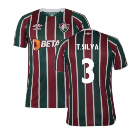 Kid's T.SILVA Fluminense 2025 Home Shirt - Image 2