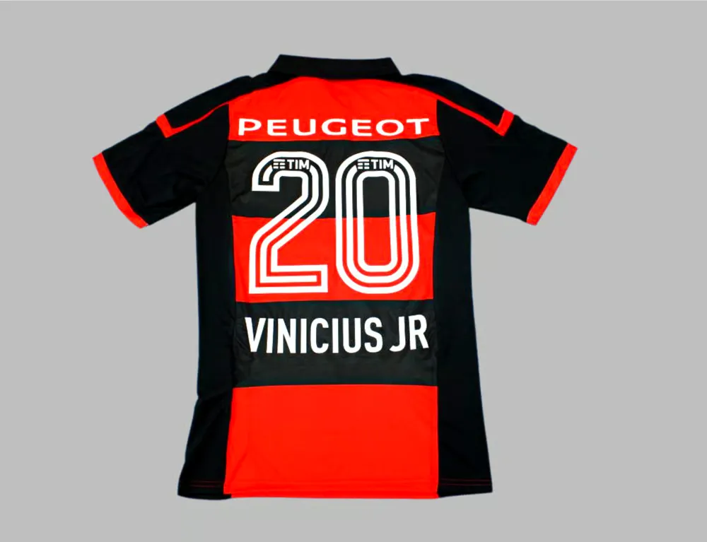 Men's VINI JR. Flamengo 2017/18 Home Shirt