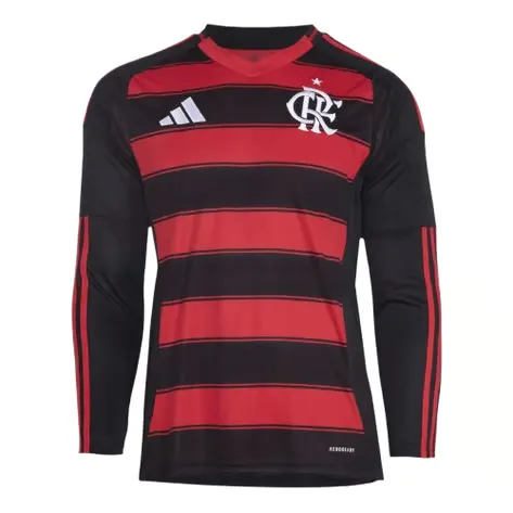Men's Flamengo 2025 Home Long Sleeved Shirt